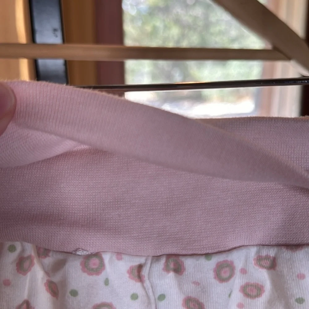 Under the Nile 100% Organic Cotton Kimono Side Snap Top & Pant Set Sz 0-3 Mths